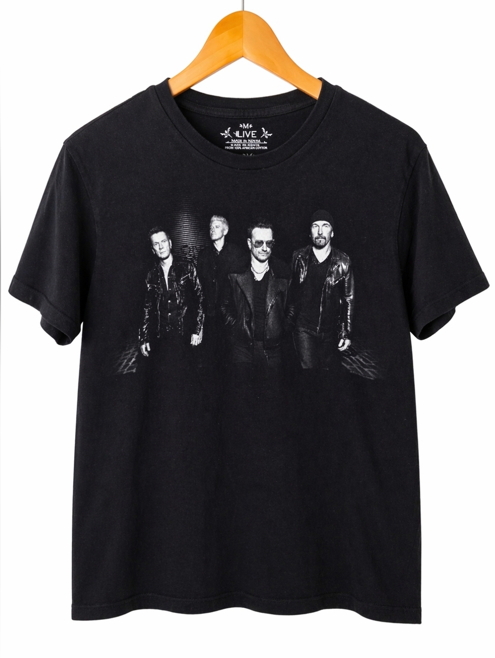 U2 Innocence + Experience Tour Graphic Band T-Shirt Black Size M